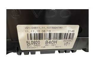 Спидометр (приборный щиток) 5L0920840H, 1073924780 Skoda Yeti (5L)