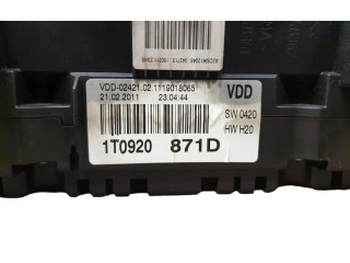 Панель приборов 1T0920871D   Volkswagen Touran II       