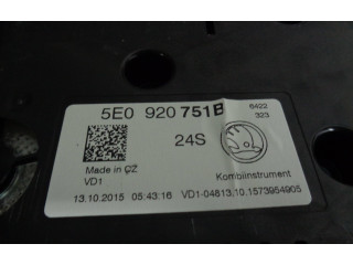 Панель приборов 5E0920751B, 5E0920751B   Skoda Octavia Mk3 (5E)       