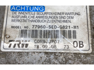 Блок подушек безопасности 77960SEDG821M1, C0MBJJP07 Honda Accord