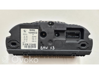 Панель приборов 341611302, 102464032   BMW X3 E83       
