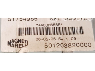 Комплект блоков управления 843A1000 Fiat Idea