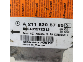 Блок подушек безопасности A2118205785, D6V4A27C87E   Mercedes-Benz E W211