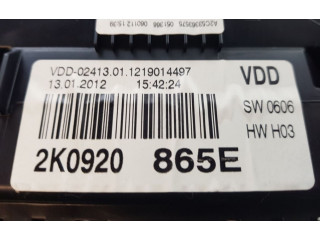 Панель приборов 2K0920865E, 2K0920865E Volkswagen Caddy
