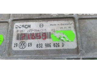 Блок управления двигателем Блок управления 0261203314, 032906026D   Volkswagen Golf III