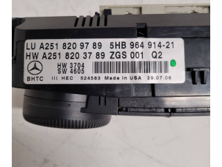 Блок управления климат-контролем A2518209789, 5HB96491421   Mercedes-Benz R W251