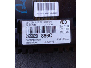 Přístrojová deska  Volkswagen Caddy 2018 2K5920866C, YDD02414  