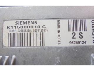 Блок управления двигателем Блок управления 96259124, 96259124   Chevrolet Matiz