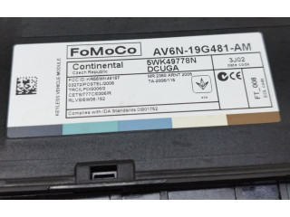 Блок комфорта AV6N19G481AM, 5WK49778N   Ford Kuga II   