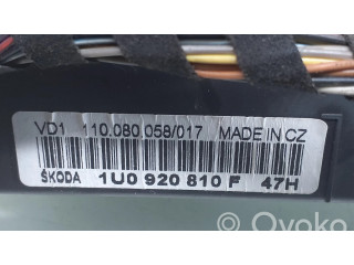 Панель приборов 1U0920810F, 110080058017   Skoda Octavia Mk1 (1U)       