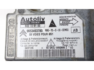 Блок подушек безопасности 603726100, 9653493780   Citroen C4 I