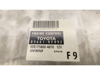 Блок управления двигателя MB1758004870, 896610F090   Toyota Corolla Verso AR10