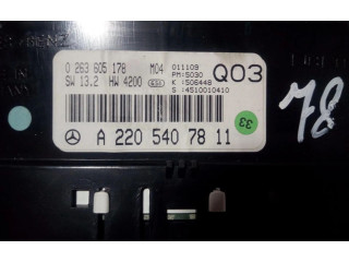 Přístrojová deska  Mercedes-Benz S W220  A2205407811  