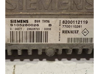 Блок управления коробкой передач 8200112119, S105280026B   Renault Clio II