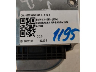 Блок подушек безопасности 657734149990, 657734149990   BMW X3 E83