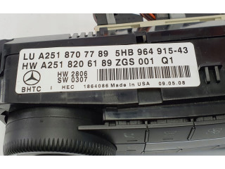 Блок управления климат-контролем A2518707789   Mercedes-Benz GL X164