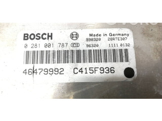 Блок управления двигателя 46479992, 0281001787 Alfa Romeo 166