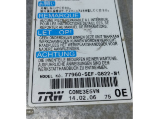 Блок подушек безопасности 77960SEFG822M1 Honda Accord