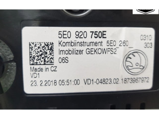 Панель приборов 5E0920750E, 5E0920750E Skoda Octavia Mk3 (5E)