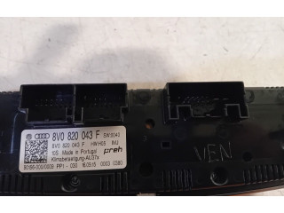 Блок управления климат-контролем 8V0820043F Audi A3 S3 8V