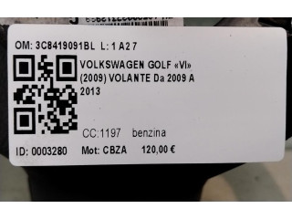 Руль Volkswagen Golf VI 2008 - 2013 года 3C8419091BL, 3C8419091BL