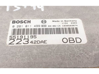 Řídící jednotka 55191195, 0281011499 Fiat Doblo 2004