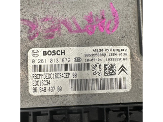 Řídící jednotka 0281013872, 9664843780 Citroen Berlingo 2011