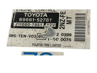 Блок управления двигателя 8966152781, 2110007851 Toyota Yaris Verso