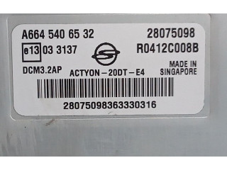 Блок управления двигателем Блок управления A6645406532 SsangYong Actyon sports I