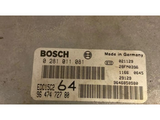 Řídící jednotka 9646850580, 0281011081 Peugeot 307 2003