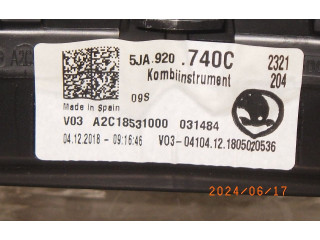 Панель приборов 5JA920740C Skoda Rapid (NH)