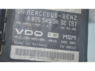 Řídící jednotka A0255453032 Mercedes-Benz A W168 1999