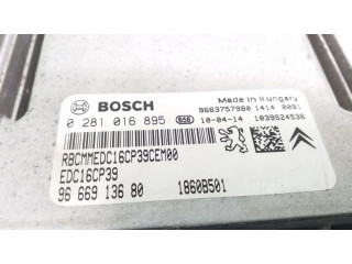 Блок управления двигателя 0281016895, 9666913680   Citroen C-Crosser
