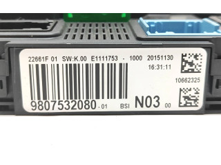 Блок комфорта 9807532080, E1111753 Peugeot 2008 I