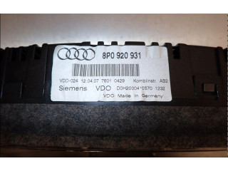 Панель приборов 8P0920931E Audi A3 S3 A3 Sportback 8P