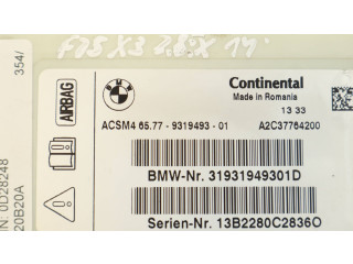 Блок подушек безопасности 9319493, 31931949301D BMW X3 F25