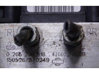 Блок АБС 476606WC0B, 0265952239 Infiniti QX50 (J50) 2013-2017 года