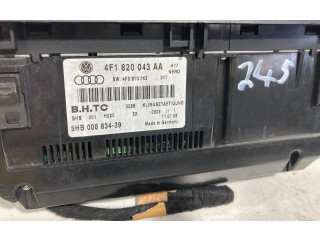 Блок управления климат-контролем 4F1820043AA, 4F1820043AA   Audi A6 S6 C6 4F