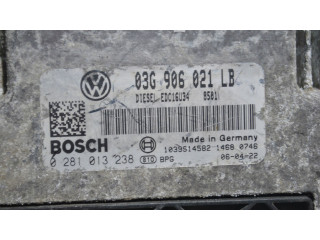 Блок управления двигателя 03G906021LB Skoda Octavia Mk2 (1Z)