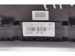 Přístrojová deska  Volkswagen Tiguan 2009 5N0920871B  