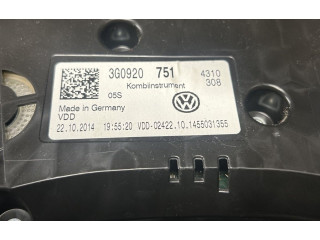 Přístrojová deska Volkswagen PASSAT B8 USA 2015 3G0920751, 3G0920751