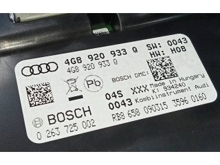 Панель приборов 4G8920933Q, 0263725002 Audi A7 S7 4G
