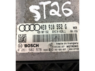 Блок управления двигателем Блок управления 4E0910552G   Audi A8 S8 D3 4E