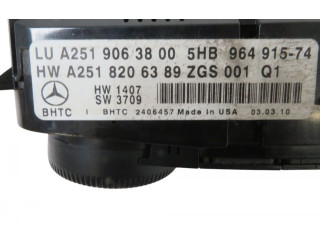 Блок управления климат-контролем A2519063800, A2519063800   Mercedes-Benz GL X164