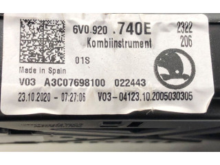 Панель приборов 6V0920740E   Skoda Fabia Mk3 (NJ)       