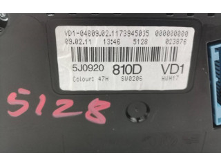 Панель приборов 5J0920810D Skoda Fabia Mk2 (5J)