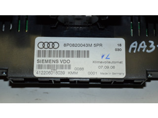 Блок управления климат-контролем 8P0820043M, 412206018039 Audi A3 S3 A3 Sportback 8P