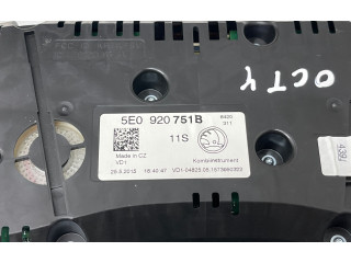 Панель приборов 5E0920751B, 2552015   Skoda Octavia Mk3 (5E)       