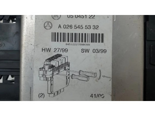 Pojistková skříňka A0265455332, 05045122 Mercede-Benz S W220 2002