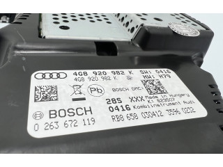 Панель приборов 4G8920982K, 0263672119 Audi A7 S7 4G